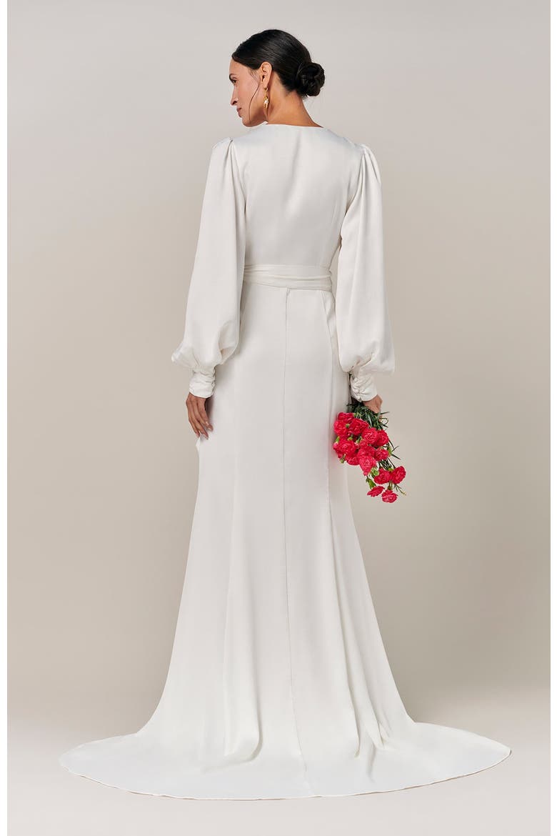 River Gown, Alternate, color, White