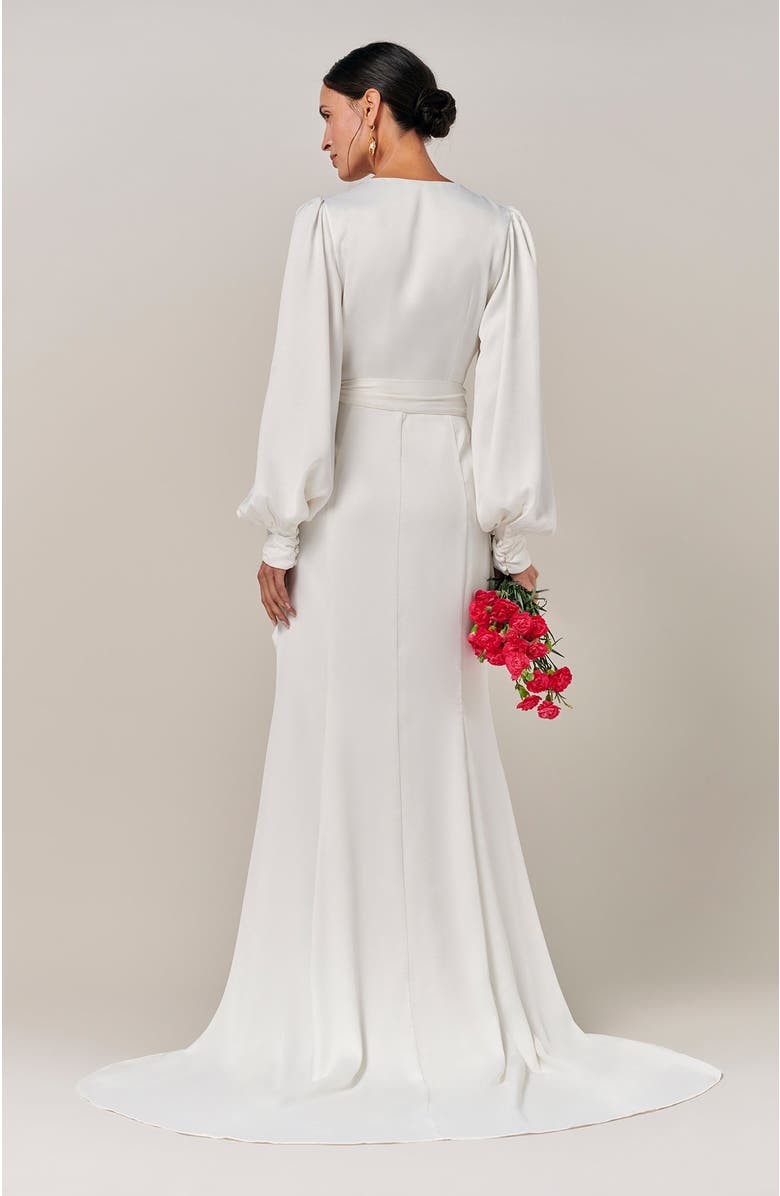 BWLDR River Gown, Alternate, color, White