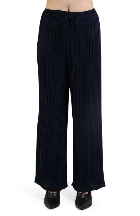 Pleated Wide Leg Pants