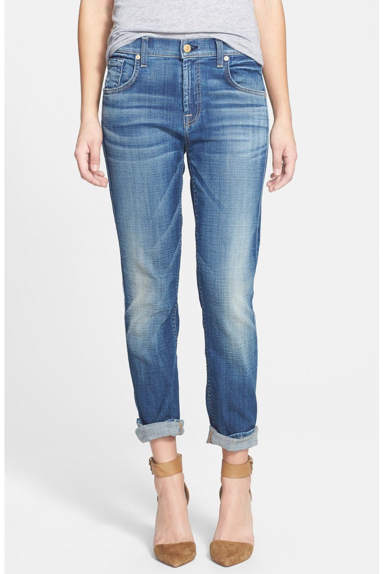 7 For All Mankind® 'Josefina' Relaxed Skinny Jeans, Main, color, MEDIUM BROKEN TWILL