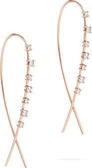 LANA 14k Gold Diamond Hoop Earrings