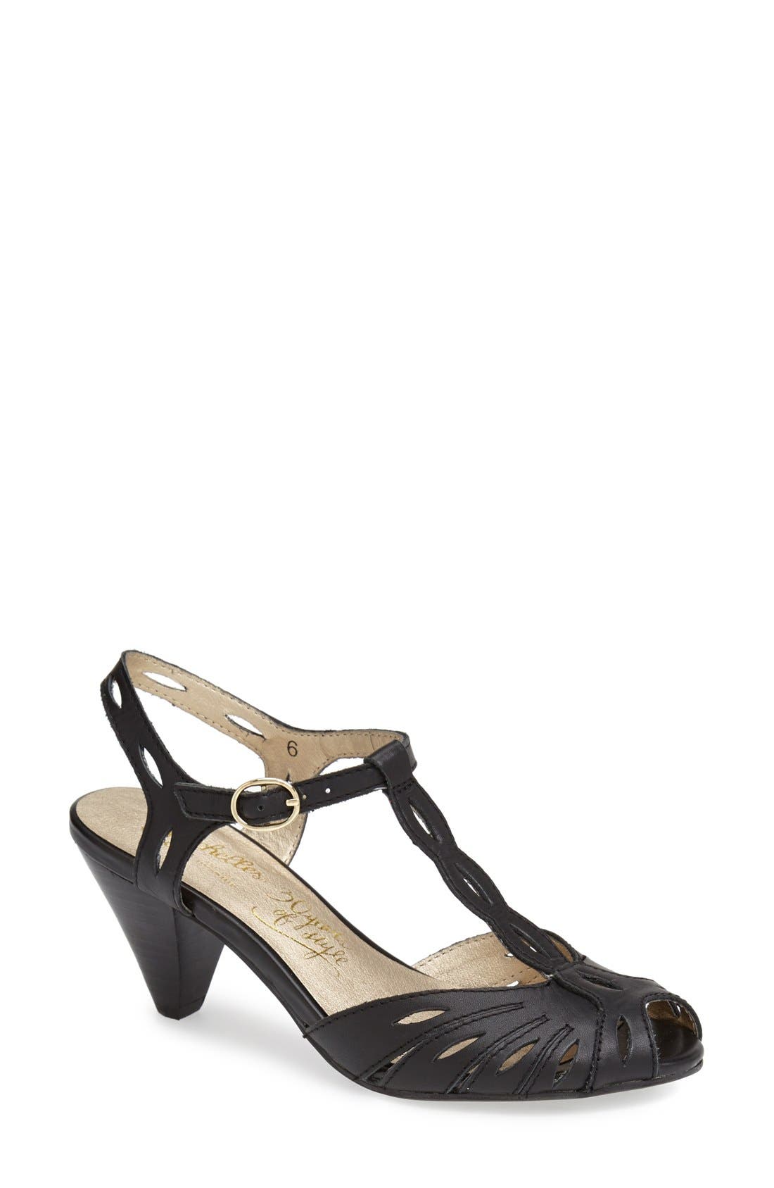 'Trip the Light - 30th Anniversary' T-Strap Sandal, Main, color, BLACK