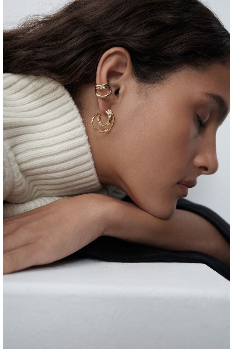 14kt Gold Vermeil Concero Ear Cuff, Alternate, color, Yellow Toned Gold