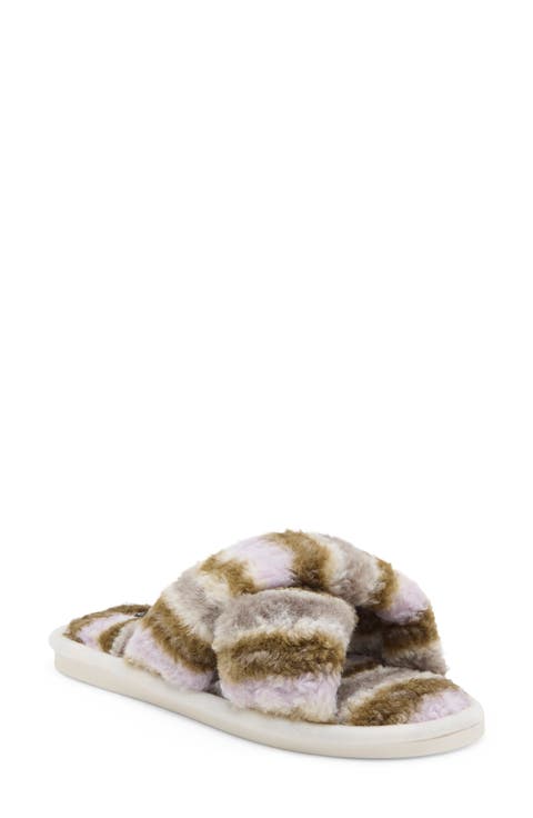X-Band Faux Fur Slipper