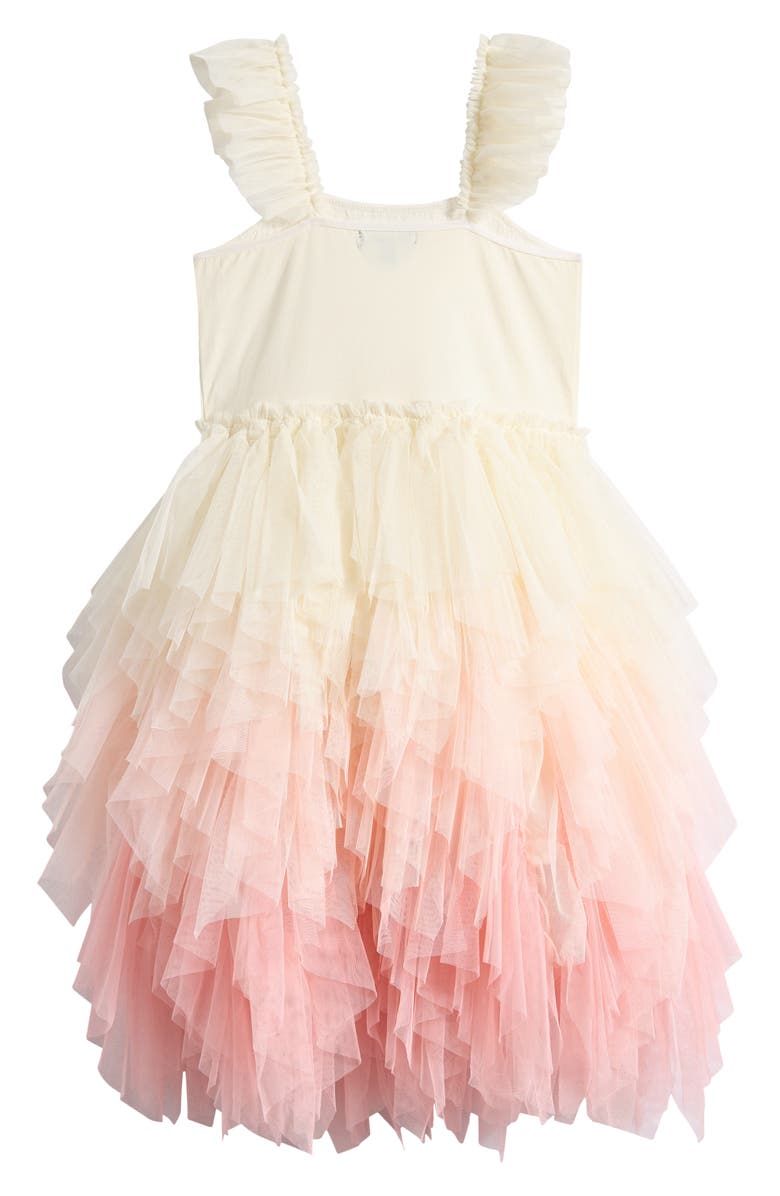 Ava & Yelly Kids' Ombré Ruffle Tutu Party Dress, Alternate, color, Blush