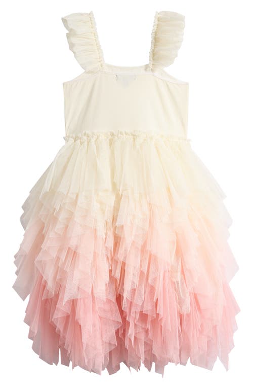 Ava & Yelly Kids' Ombré Ruffle Tutu Party Dress In Multi