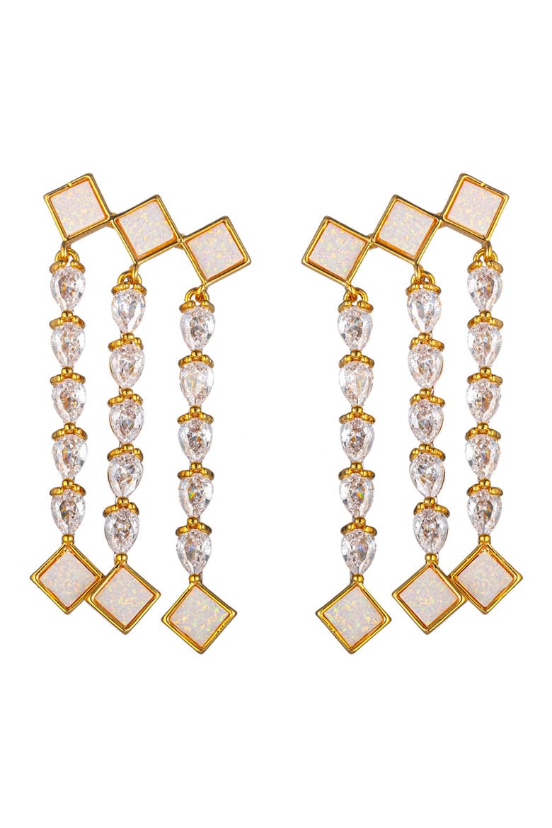 Celeste Dangle Earrings, Main, color, GOLD