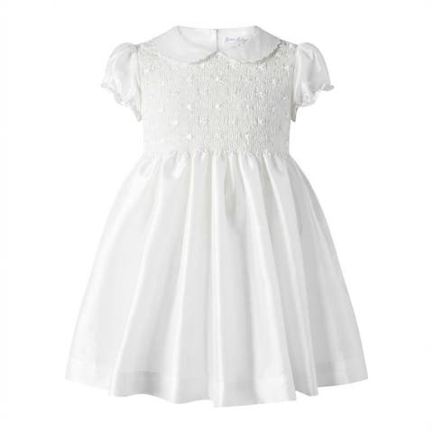 Taffeta Smocked Dress
