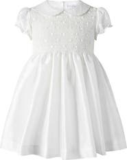 Rachel Riley Taffeta Smocked Dress