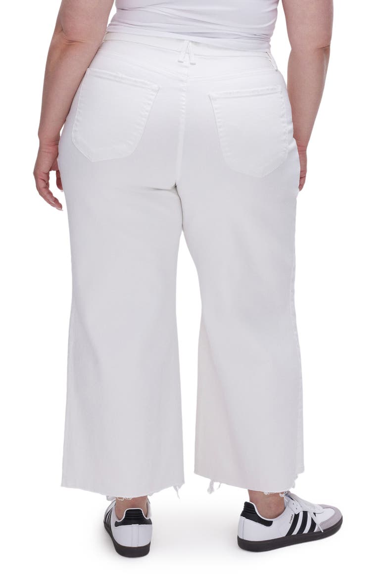 Good Waist Crop Palazzo Jeans, Alternate, color, WHITE001