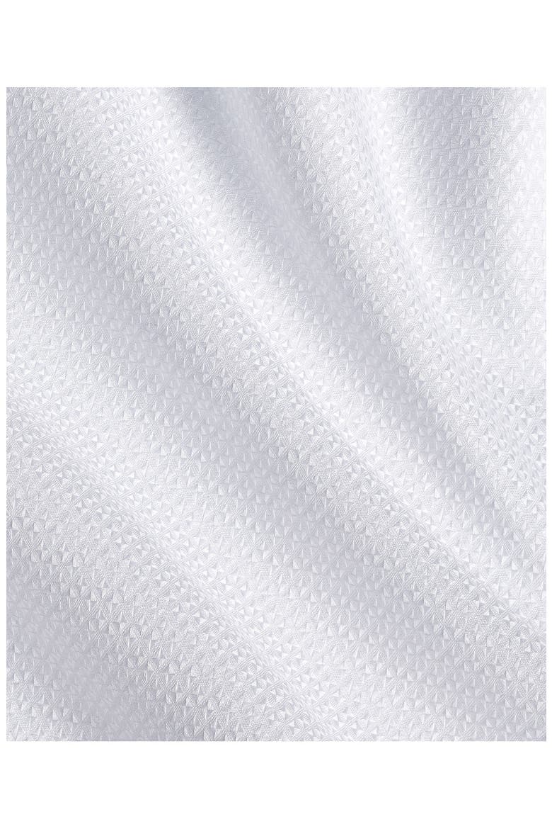 Trim Fit Dobby Cotton Dress Shirt, Alternate, color, WHITE