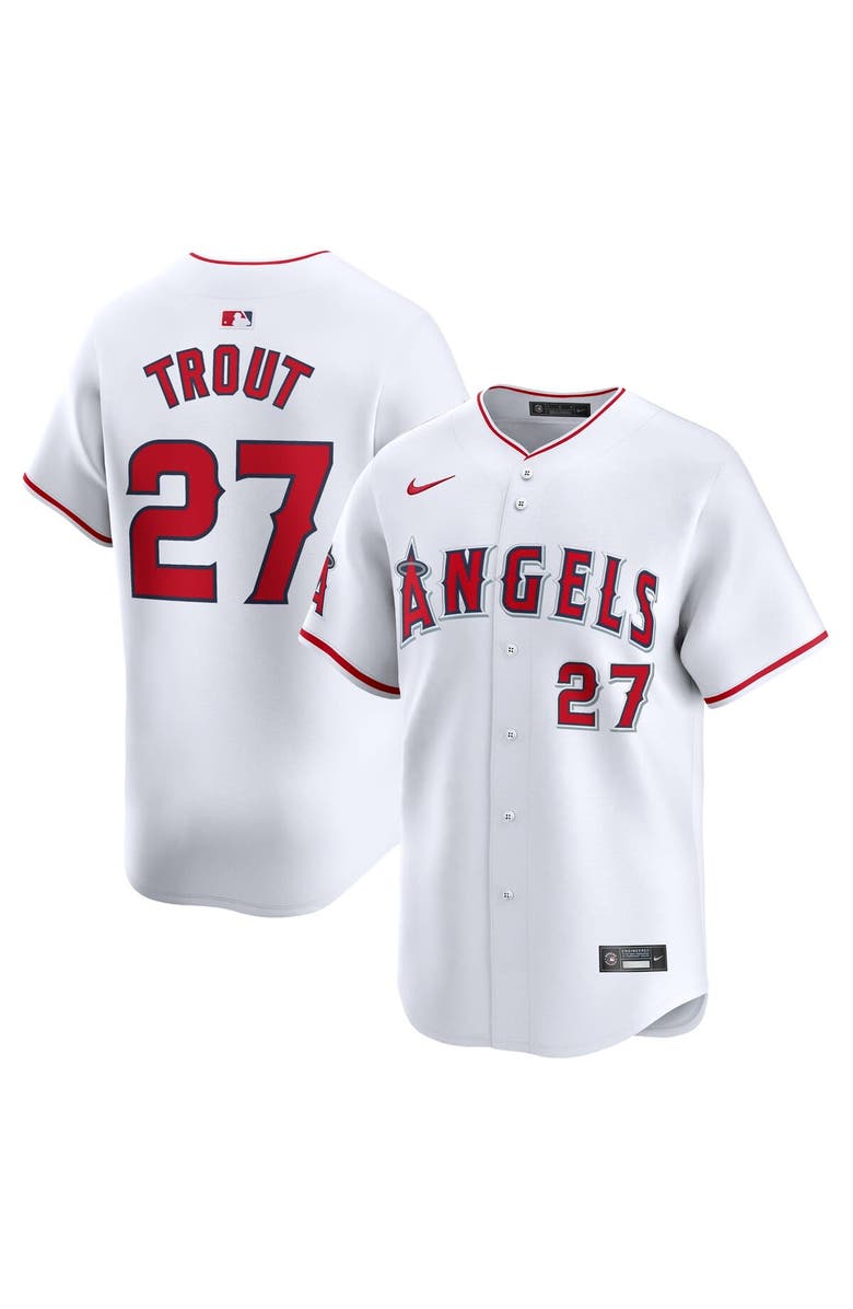 Nike Youth Nike Mike Trout White Los Angeles Angels Home Limited Player Jersey, Main, color, White