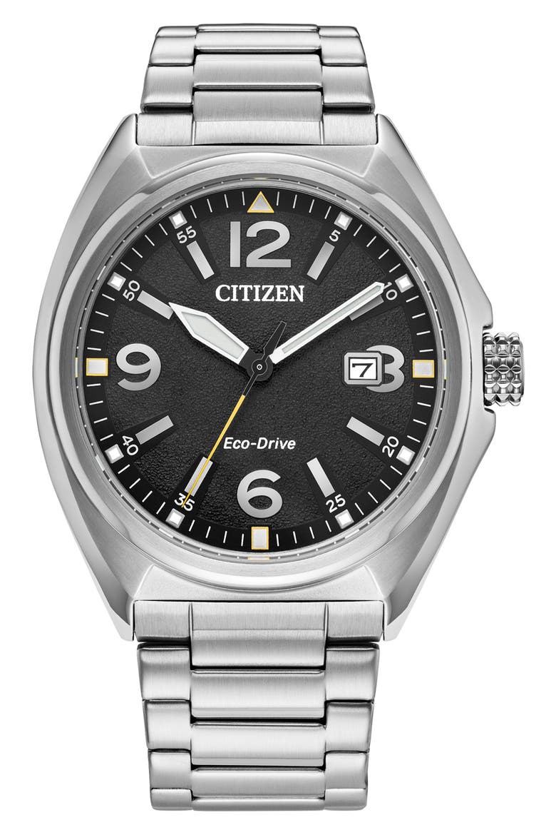 Eco-Drive Bracelet Watch, Main, color, SILVER