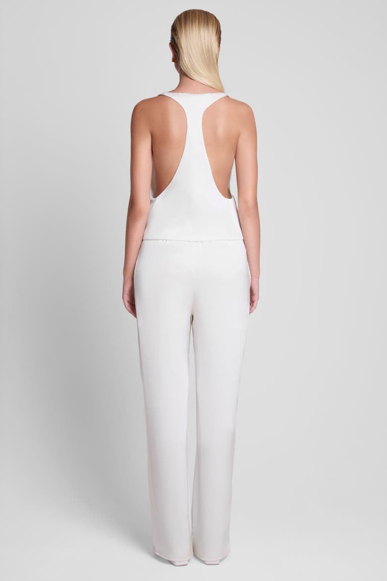 Soho Satin Straight Leg Pants, Alternate, color, White