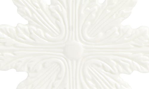 Wedgwood Festive Snowflake Bone China Ornament In White