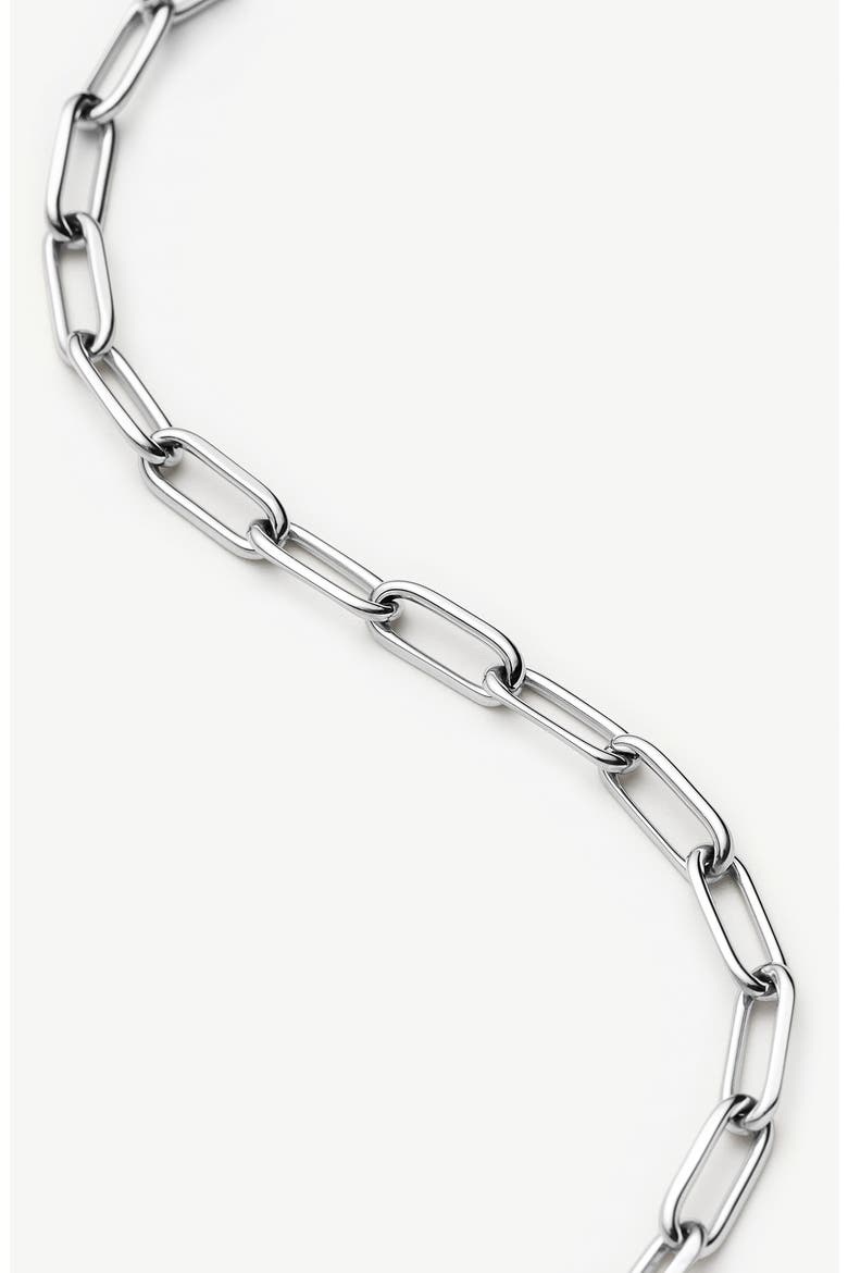 Classic Paperclip Chain Necklace, Alternate, color, SILVER