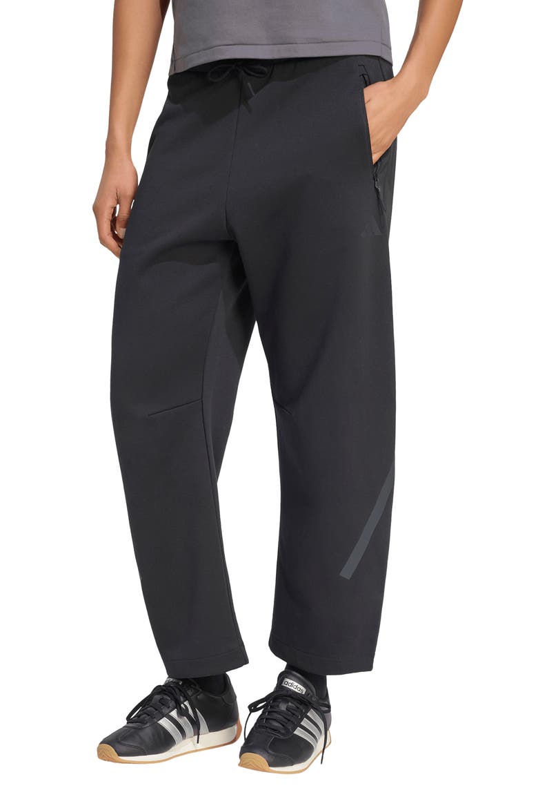 Z.N.E. Double Knit Pants, Main, color, BLACK
