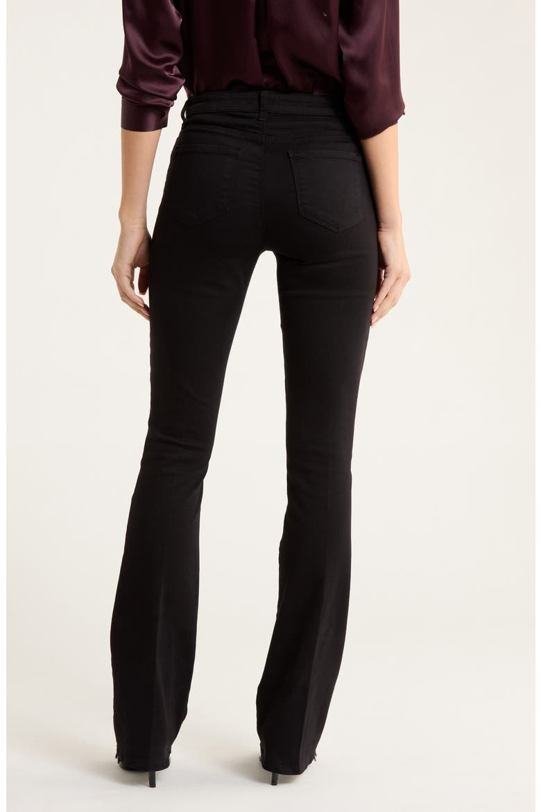 Selma Sleek Baby Bootcut Jeans, Alternate, color, NOIR