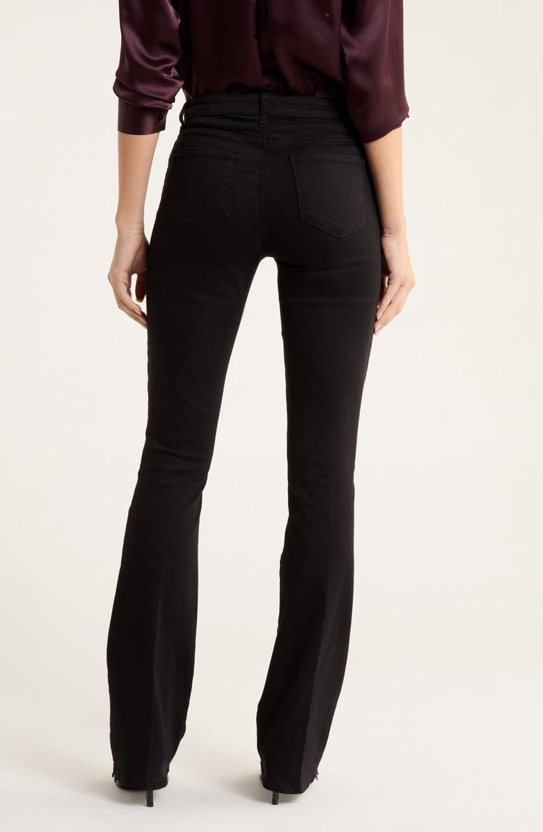 L'AGENCE Selma Sleek Baby Bootcut Jeans, Alternate, color, Noir