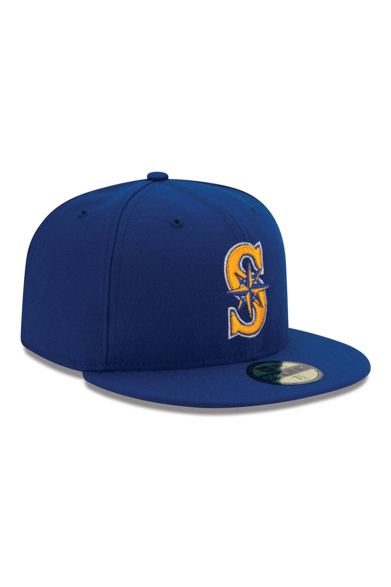 Men's New Era Royal Seattle Mariners Alternate 2 Authentic On Field 59FIFTY Fitted Hat, Alternate, color, ROYAL