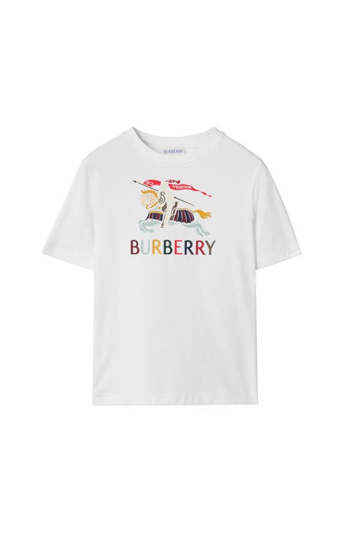 Burberry Ekd Cotton T-shirt In White