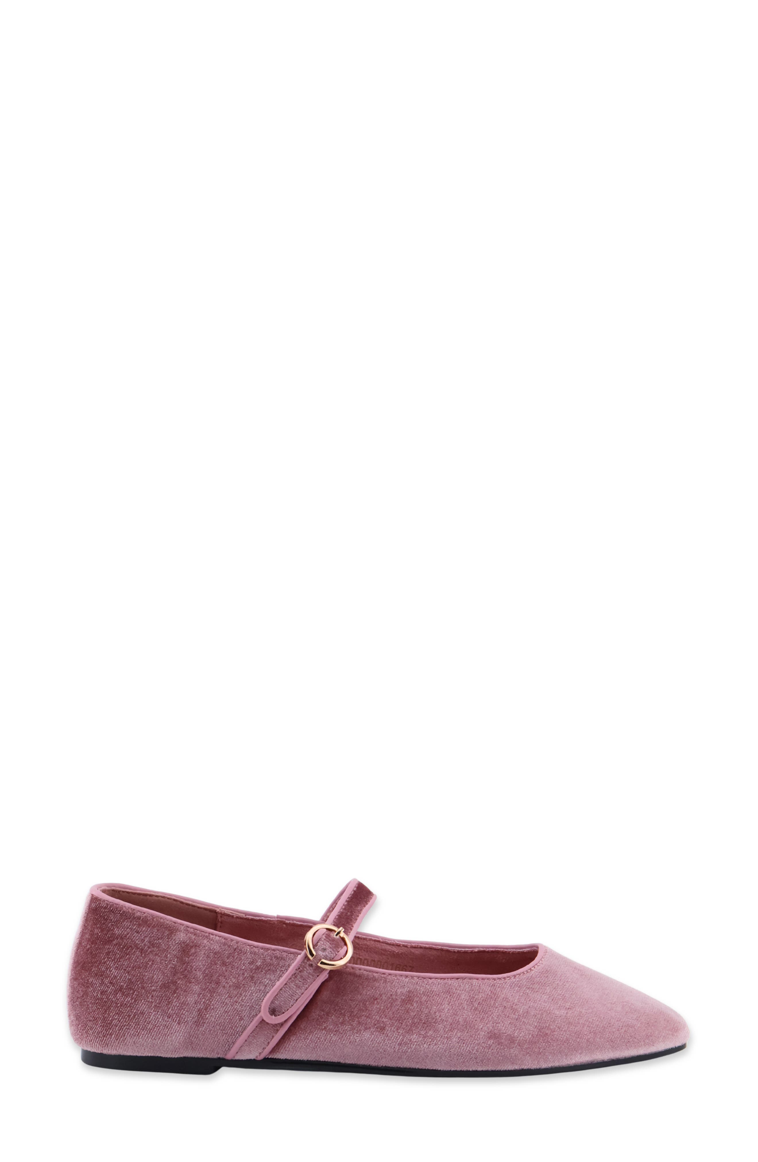 Annabelle Mary Jane Flat, Alternate, color, ROSE VELVET
