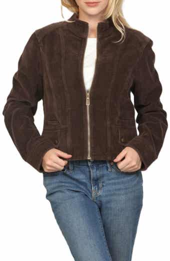 Corduroy Zip Front Slim Fit Jacket