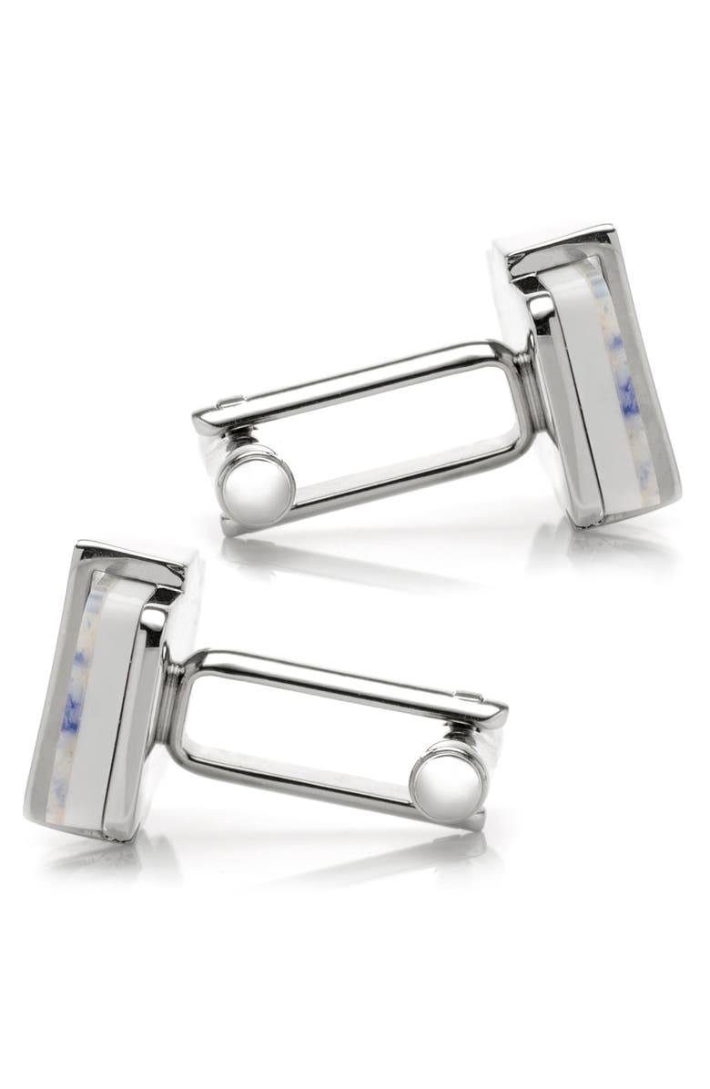 Cufflinks, Inc. Checkered Mother Of Pearl Cuff Links, Alternate, color, White