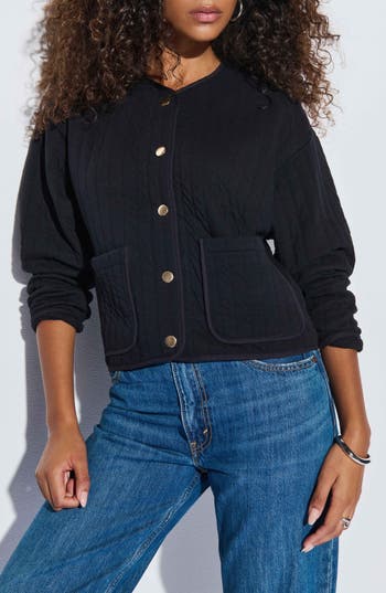 NATION LTD NATION LTD OTTO QUILTED COTTON BLEND JACKET
