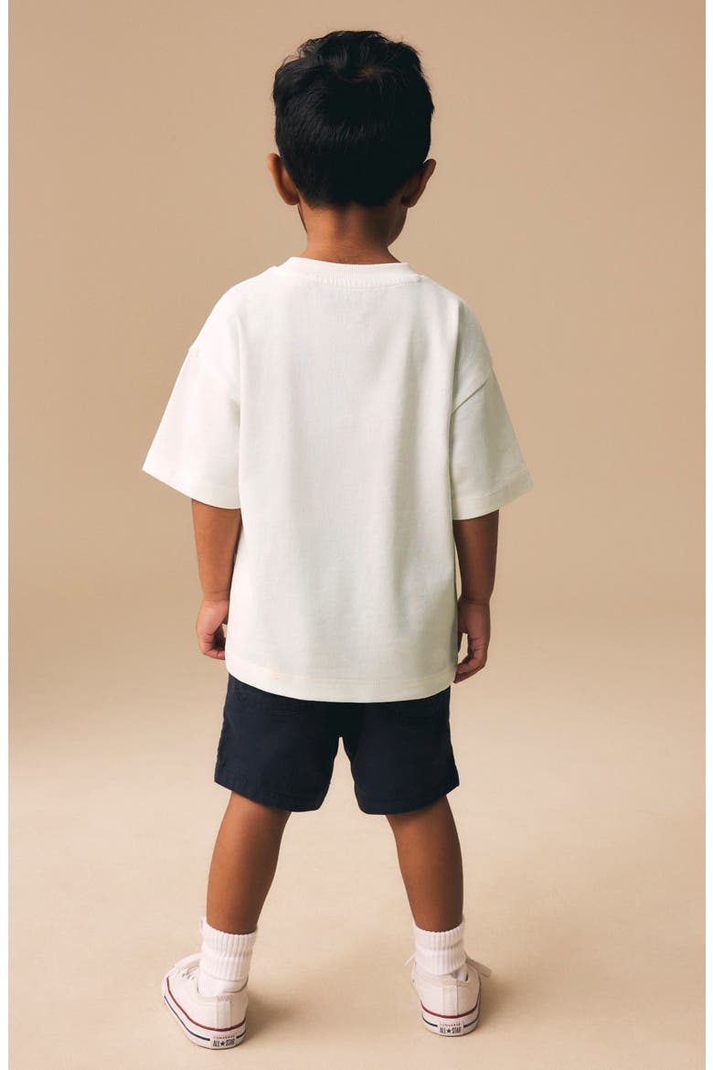 Kids' Race Car Graphic T-Shirt, Alternate, color, WHITE