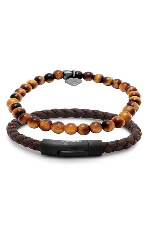 Men's Thompson Stone Bead Bracelet