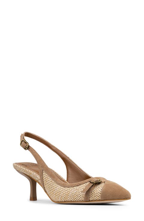 Carwyn Kitten Heel Slingback Pump (Women)