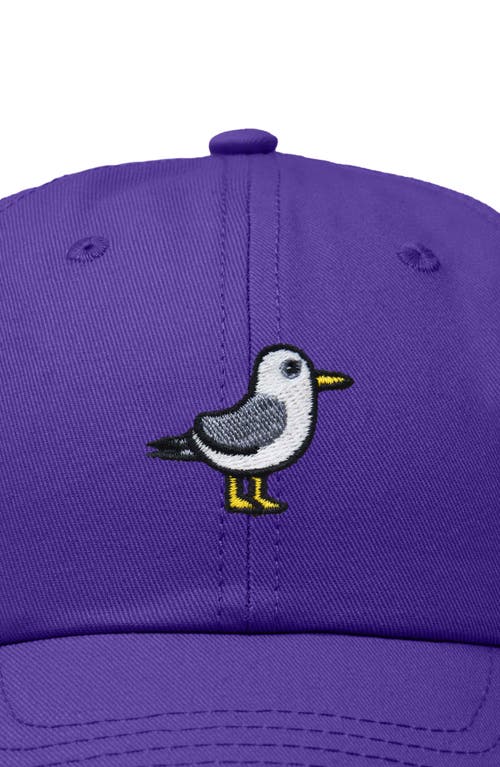 Dalix Seagull Embroidered Everyday Cap In Purple