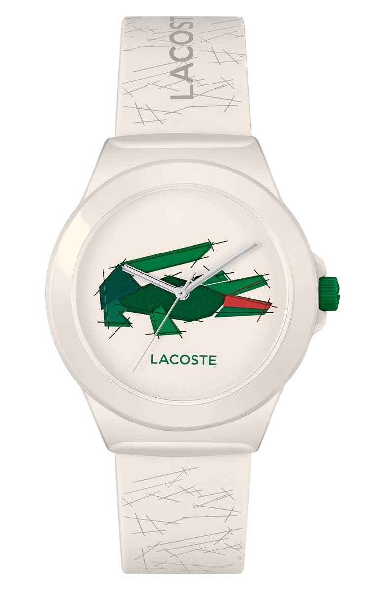 Lacoste Neocroc Silicone Strap Watch, 38mm, Main, color, 