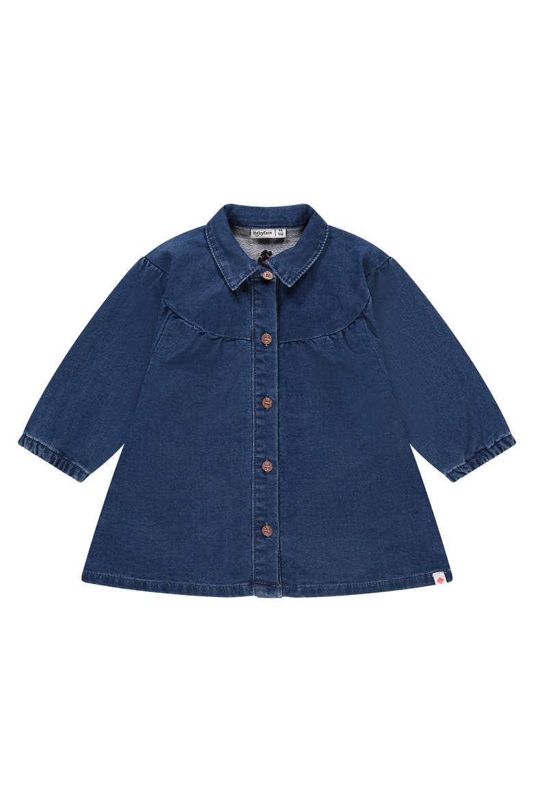 Long Sleeve Denim Dress, Main, color, Medium Blue
