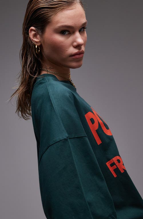 Topshop Pomodori Oversize Cotton T-shirt