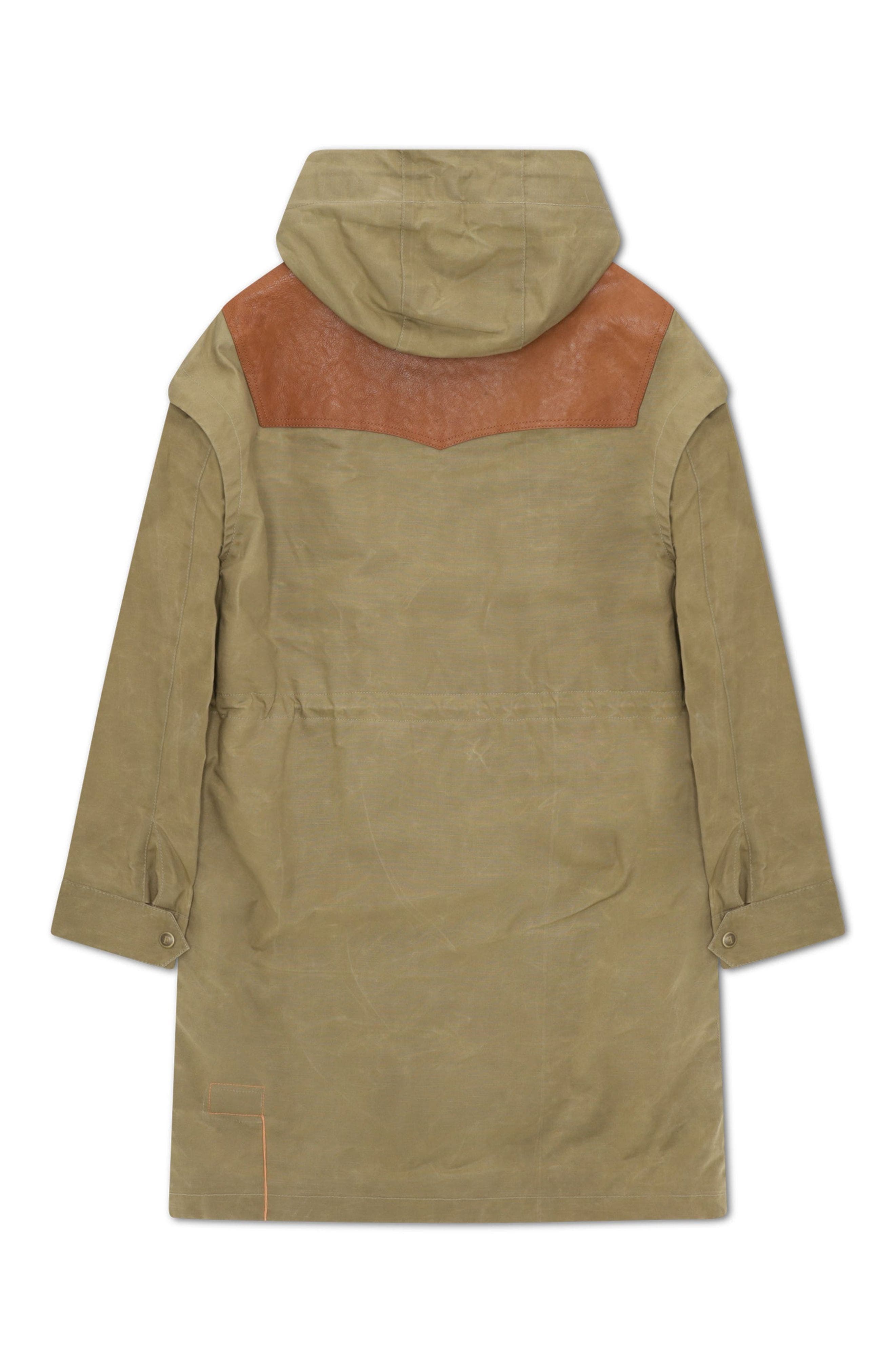 Olive Waxed Cotton Parka - image 2