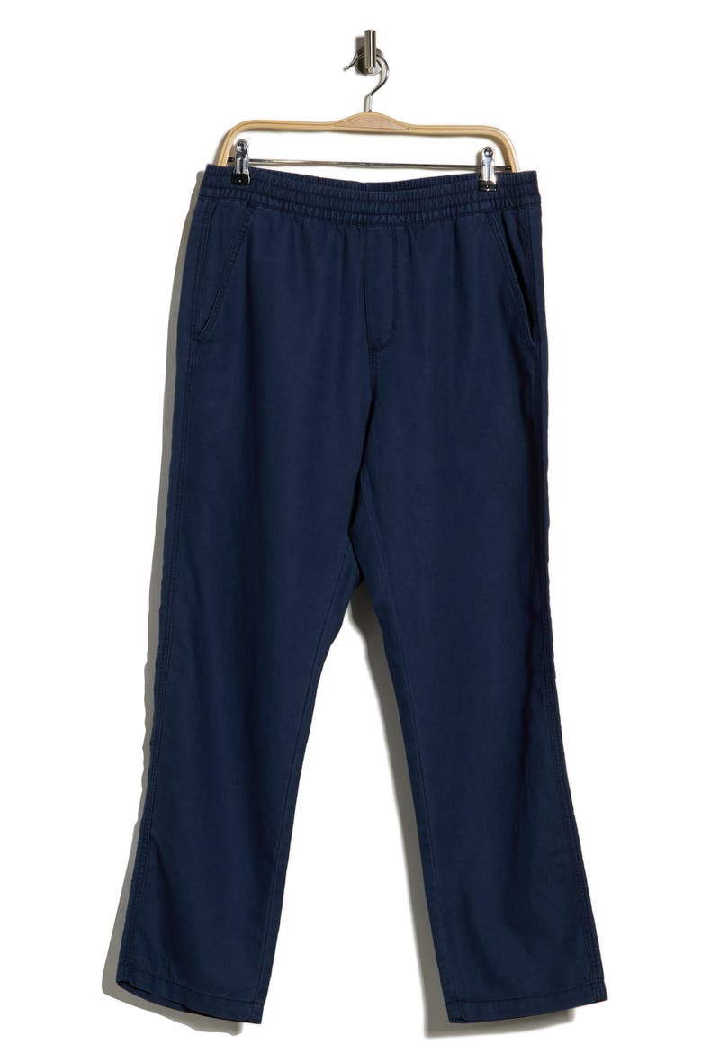 Pacifica Linen Blend Pull-On Pants, Alternate, color, DEEP BLUE