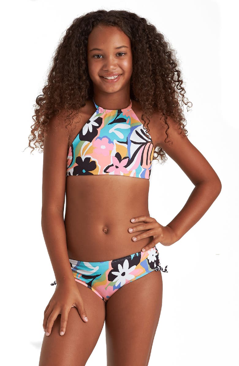 Billabong On and On Reversible High Neck Two-Piece Swimsuit, Alternate, color, 