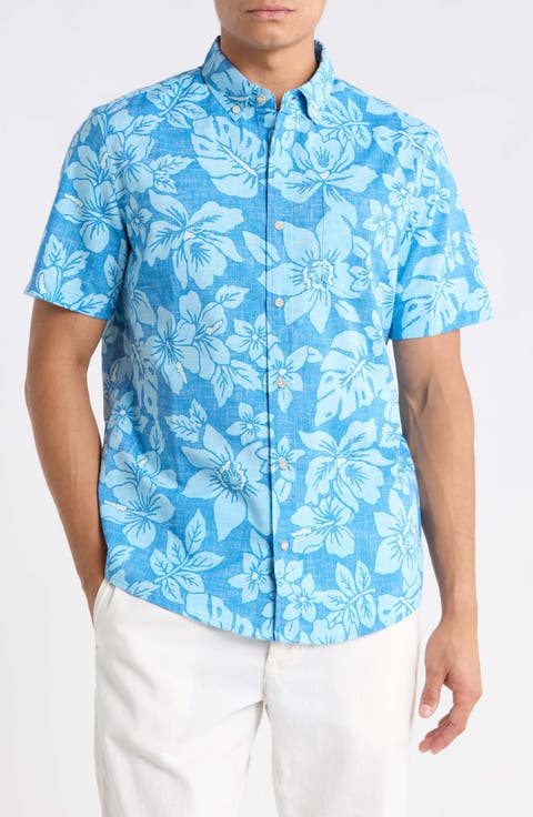 Costa Rica Floral Print Button-Down Shirt