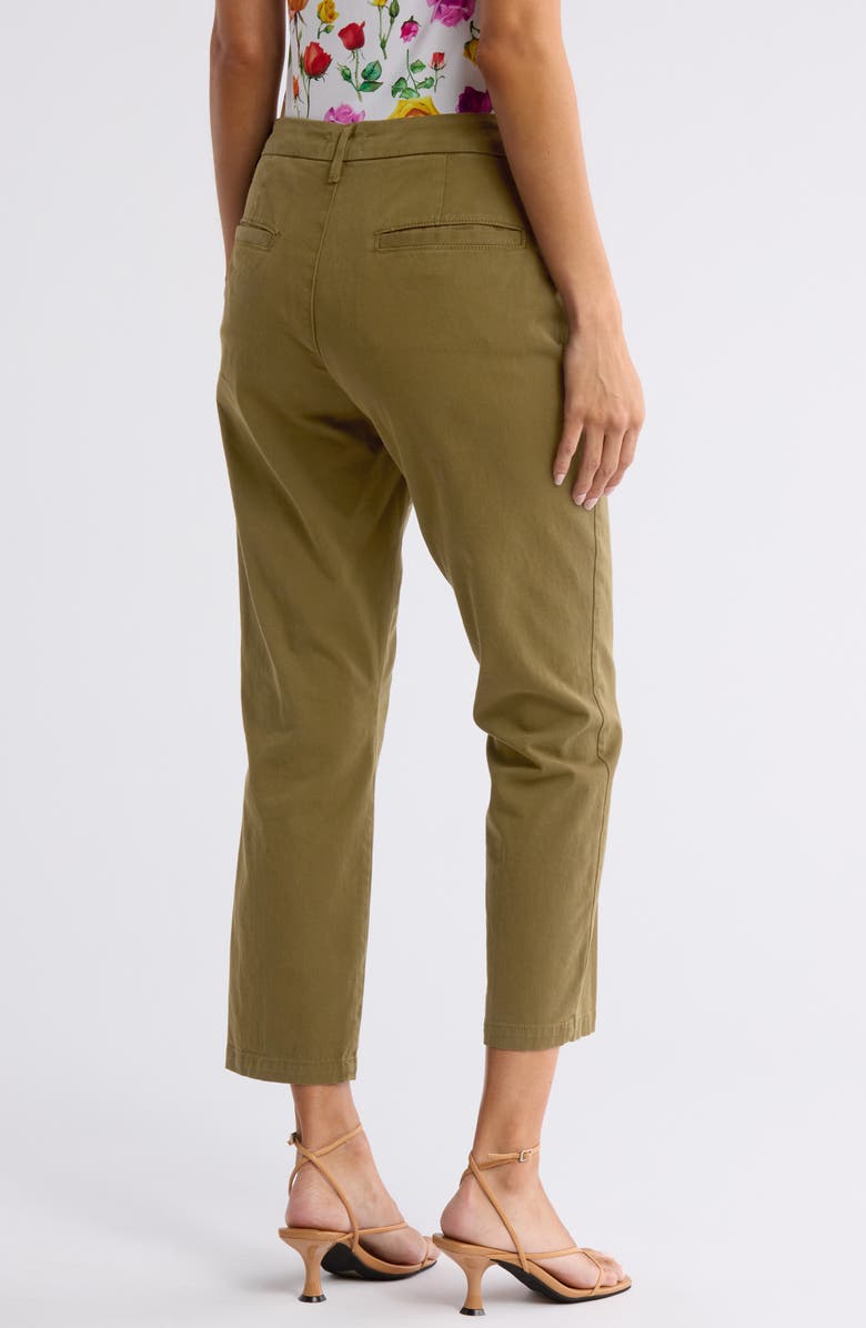 L'AGENCE Harlow High Waist Slim Fit Trouser Pants, Alternate, color, British Khaki