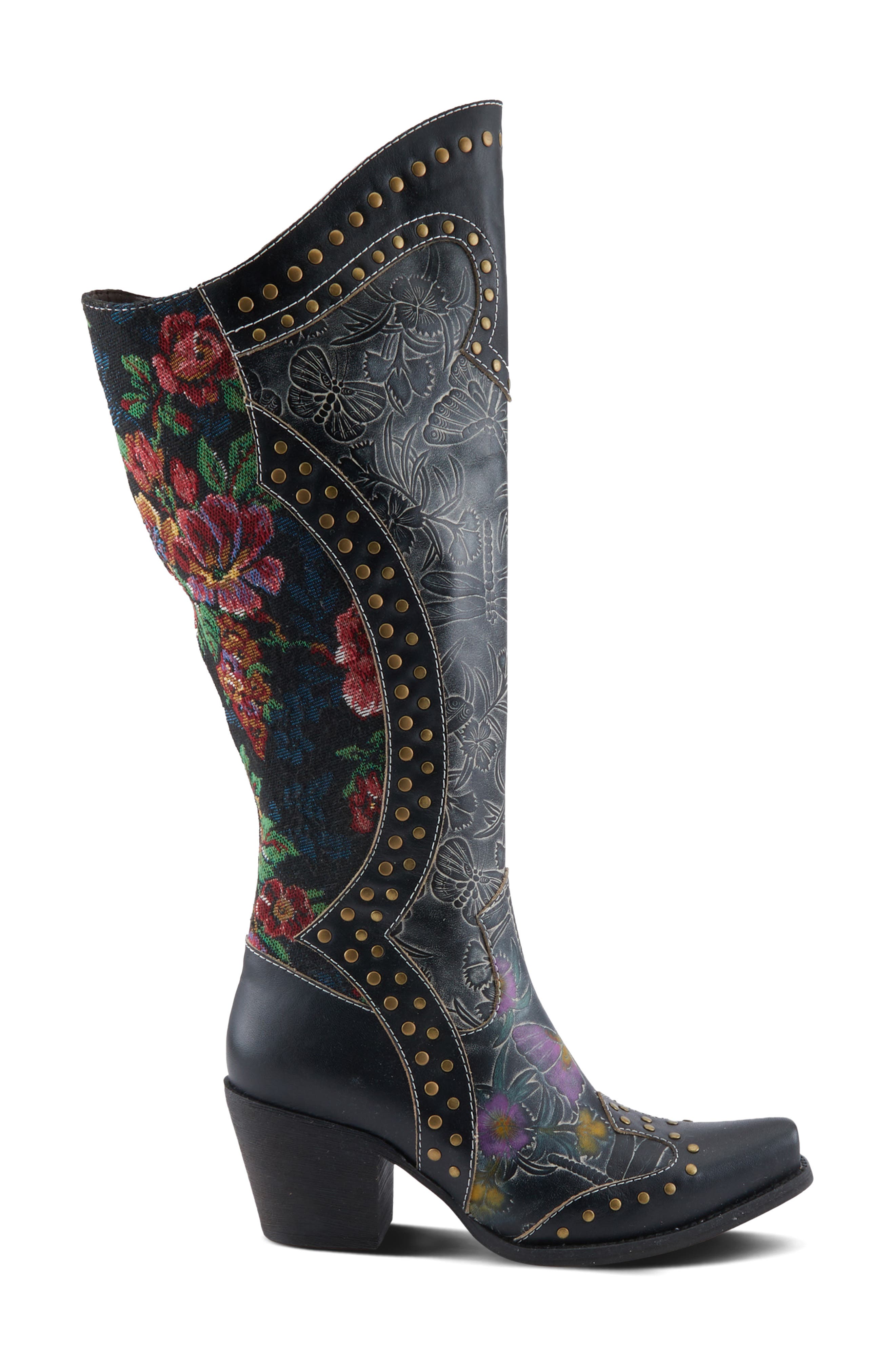 L'Artiste by Spring Step Mallorie Knee High Boot, Alternate, color, Black