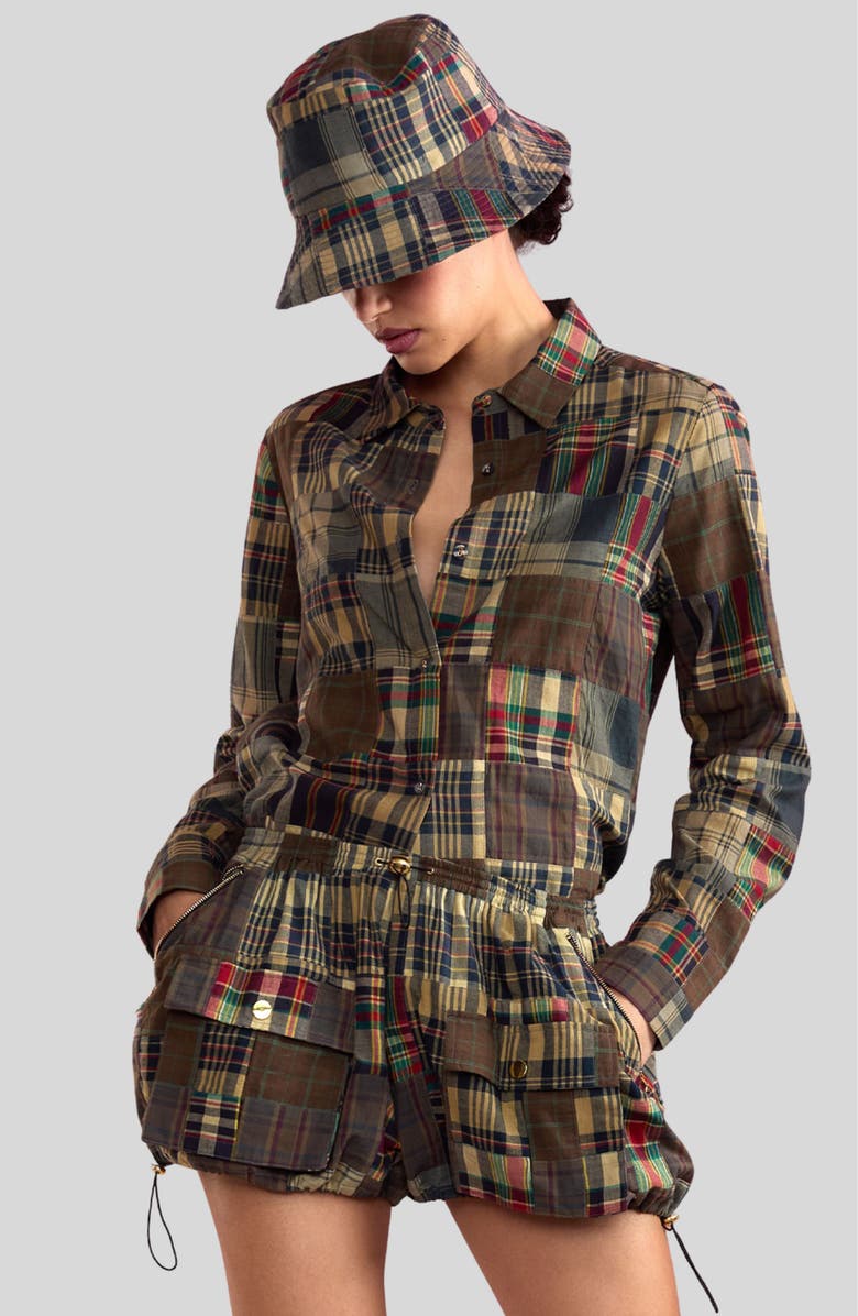 Cynthia Rowley Madrid Madras Bucket Hat, Alternate, color, 