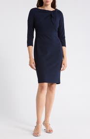 Calvin Klein Side Bow Sheath Dress