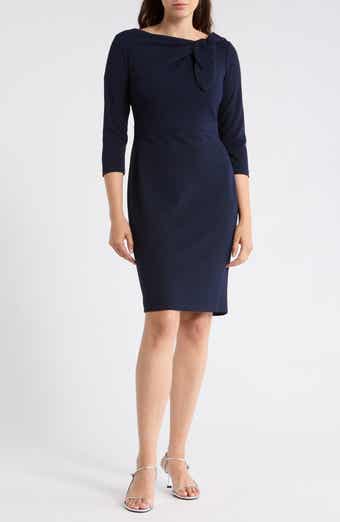 Calvin Klein Side Bow Sheath Dress