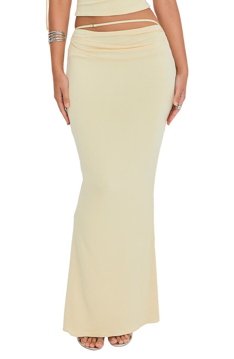 Mistress Rocks Créme Brûlée Maxi Skirt, Main, color, 