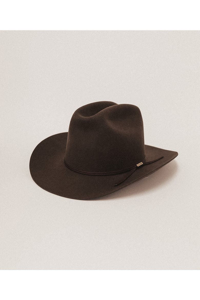 Butler County Retro Western Hat, Alternate, color, Hickory