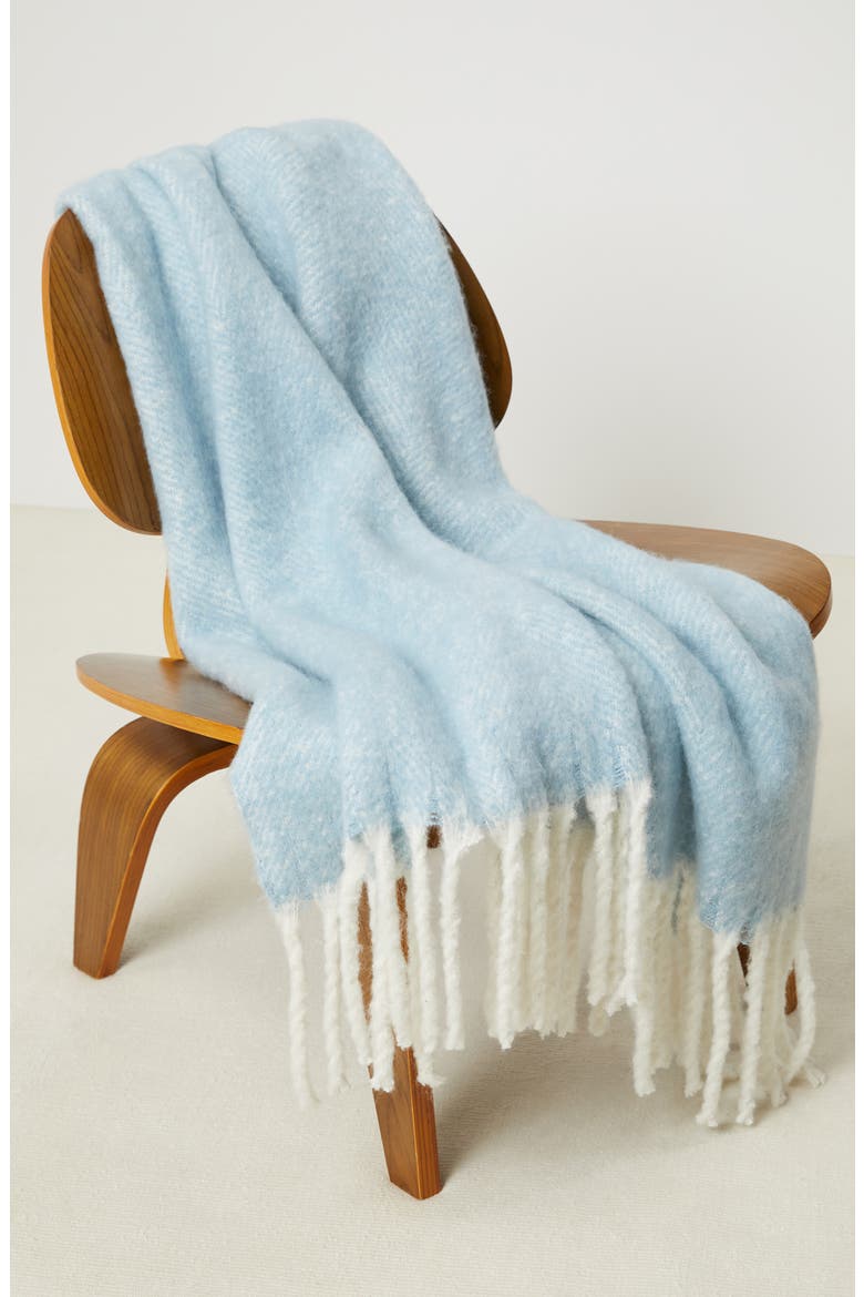 Fireside Fleece Throw Blanket, Alternate, color, SKY BLUE/ COCONUT CREAM