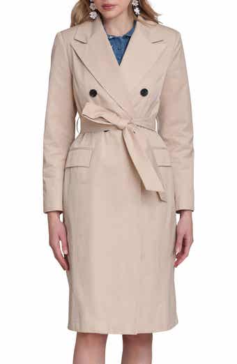 Avec Les Filles Water Resistant Double Breasted Trench Coat