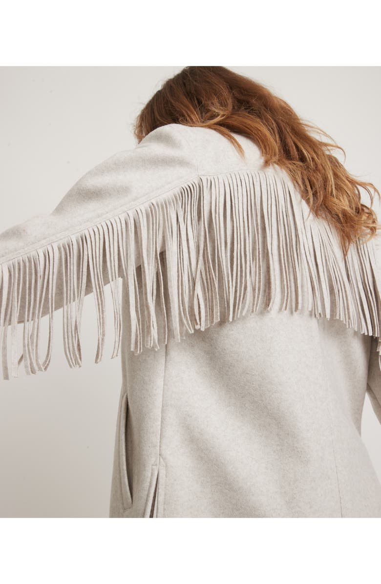 Marine Layer Fallon Fringe Shirt Jacket, Alternate, color,